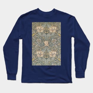 Honeysuckle by William Morris Long Sleeve T-Shirt